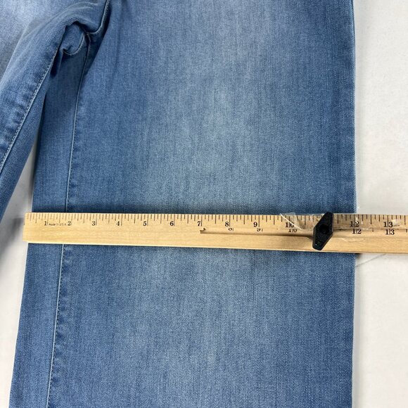 Oat New York Jeans Women's 30x29* High Rise Wide Leg Blue Faded Denim Tag 30 - Picture 13 of 16